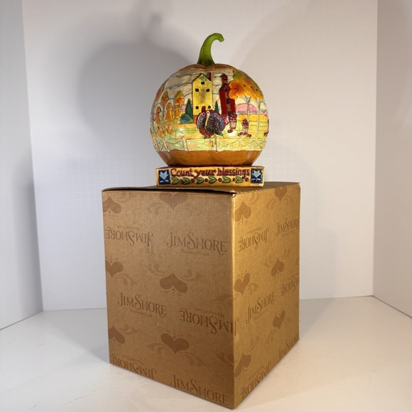 Heartwood Other - Jim Shore Heartwood Creek Count Your Blessings Pumpkin Autumn Thanksgiving NIB